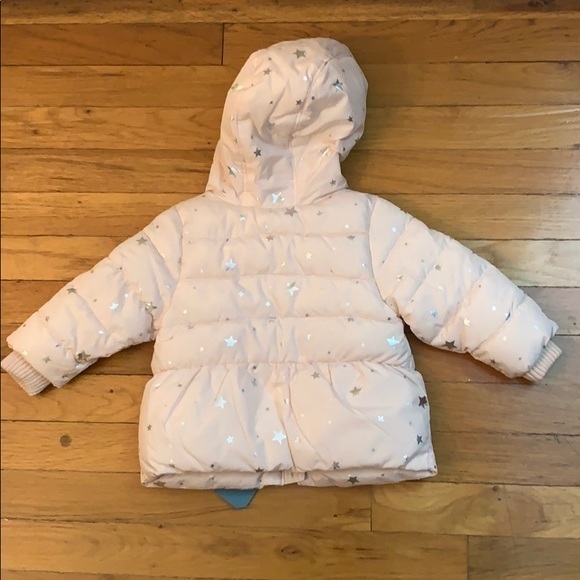 Old navy star silver pink frost free jacket 12-18M - Picture 4 of 6